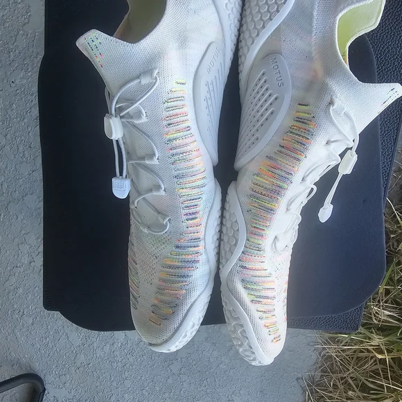 Men's Size 11 - Vivobarefoot Motus Flex White Space Dye